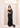 Black Crepe Embroidered Saree Set