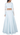 POWDER BLUE CROP TOP AND HIGH LOW SKIRT SET