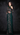 Green Crepe Saree With Cold Shoulder Velvet Blouse