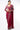 Wine Crepe & Dupion Saree Set