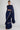 Cobalt Blue Embroidered Ruffled Saree Set