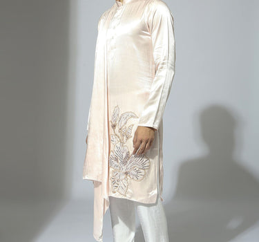 Baby Pink Embroidered Kurta Set