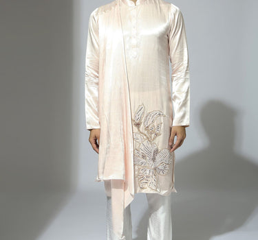 Baby Pink Embroidered Kurta Set