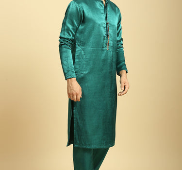 Teal Green Kurta With Pant