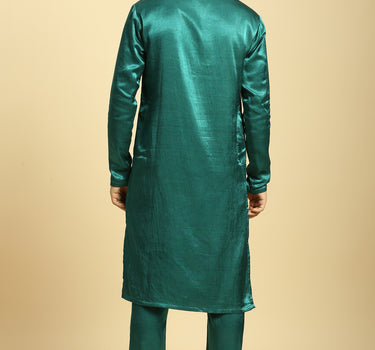 Teal Green Kurta With Pant