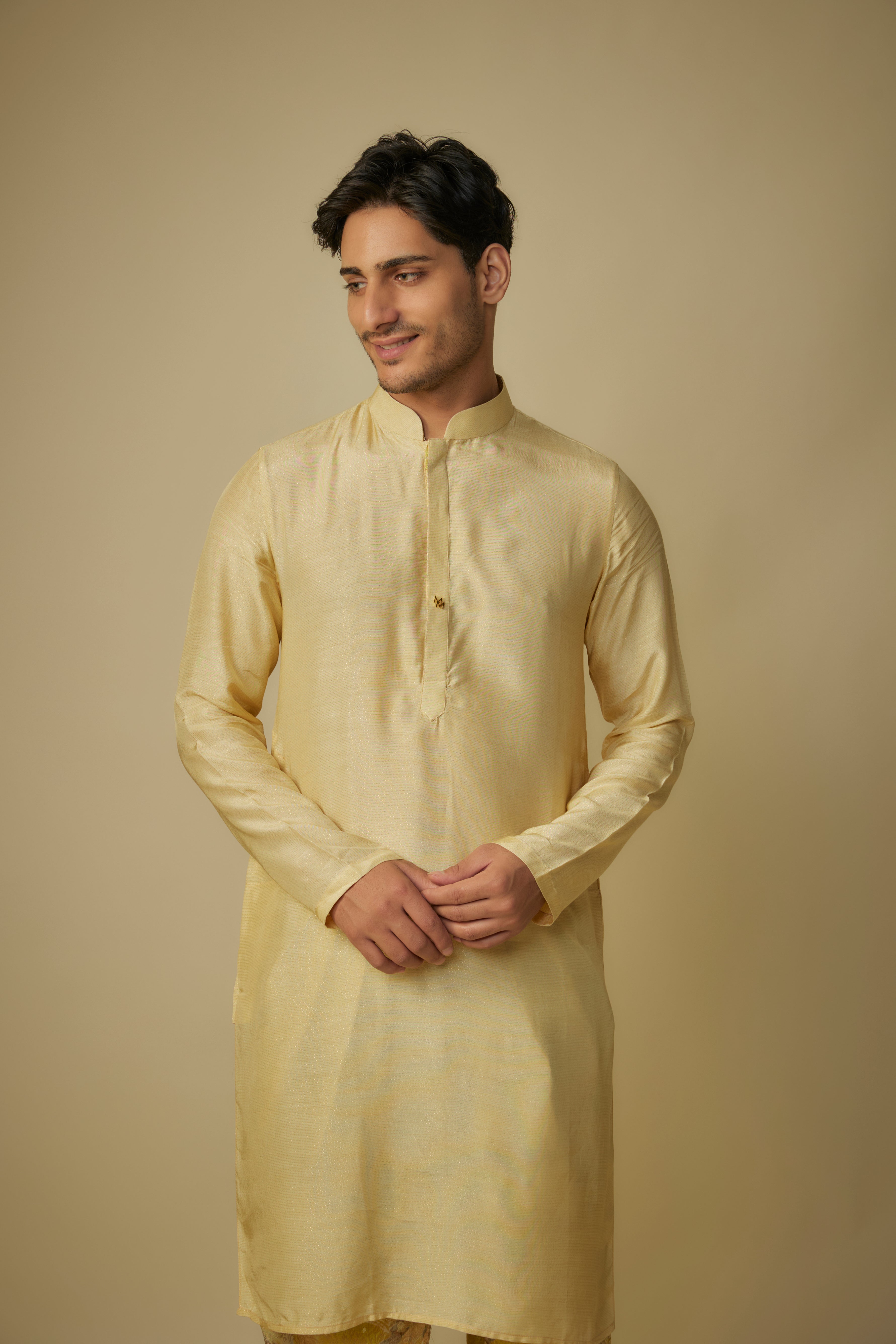 yellow kurta with dhoti