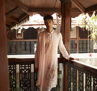 Baby Pink Embroidered Kurta Set