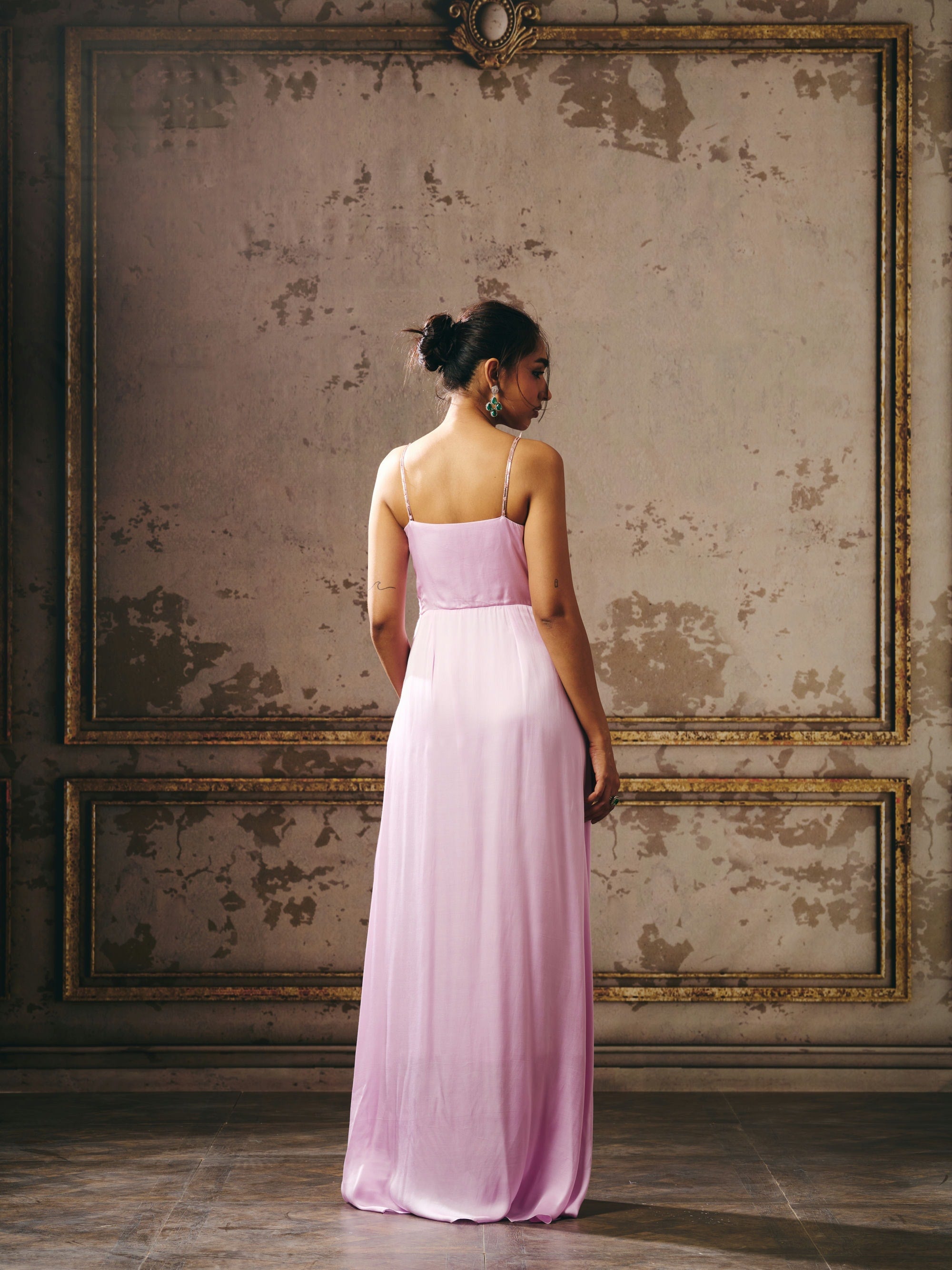 LILAC DRAPE GOWN