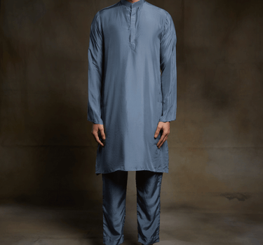 Grey Kurta Set