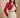 Red Blazer with Beige Saree With Embroiderd Belt