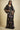 BLACK SHIBORI EMBROIDERED KAFTAN