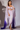 Lilac Embroidered Draped Corset Dress