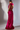 Hot Pink Ruffle Top With Embroidered Draped Skirt