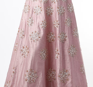 Lilac Embroidered Lehenga Set