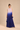 Lilac And Navy blue embroidered kurta set