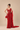Red Embroidered Sheer Corset Saree with Potli Bag