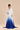 Light Blue to Royal blue Ombre Gajji silk Embroidered Kaftan