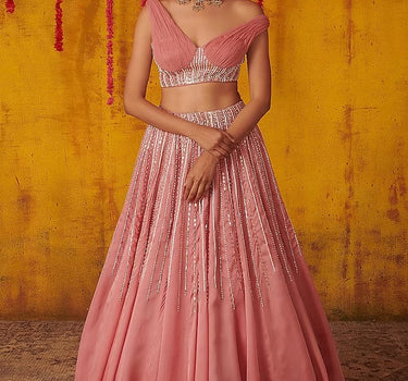 ONION PINK LEHENGA SET