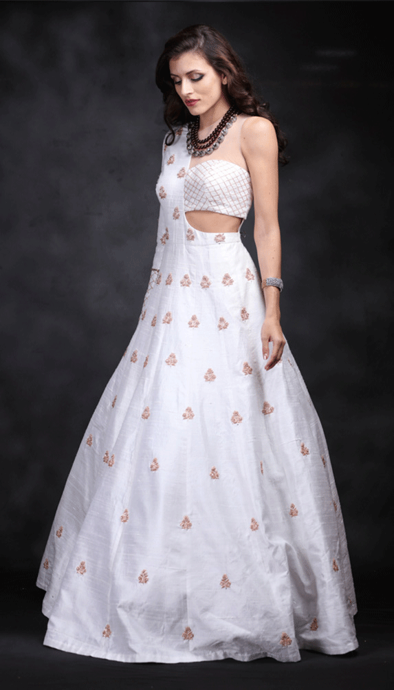 Off White Gown