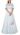 Powder blue anarkali set with dupatta